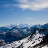 Scalettahorn - Bündner Bergwelt bis hinunter nach Italien